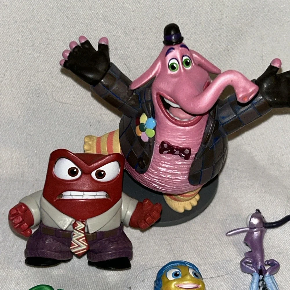 Disney‎ Inside Out Lot Of 6 PVC Figures Cake Toppers Set Joy Anger Fear F1